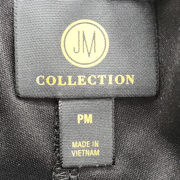 JM Collection Skort Womens PM PETITE Black Pull On Shorts Skirt Sporty Preppy - Picture 4 of 10